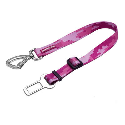 Cinto de Segurança Camuflado Rosa para Cães