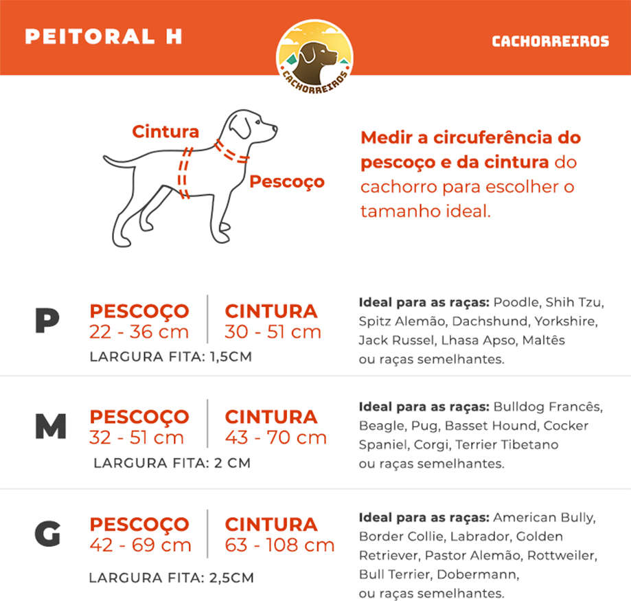 Peitoral H Camuflado Rosa para Cães - Tam. G