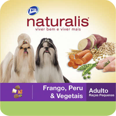 Ração Total Naturalis Frango,Peru e Vegetais para Cães Adultos Raças Pequenas
