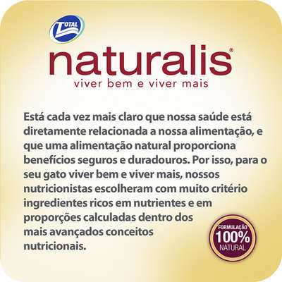 Ração Total Naturalis Salmão e Frutas para Gatos Adultos
