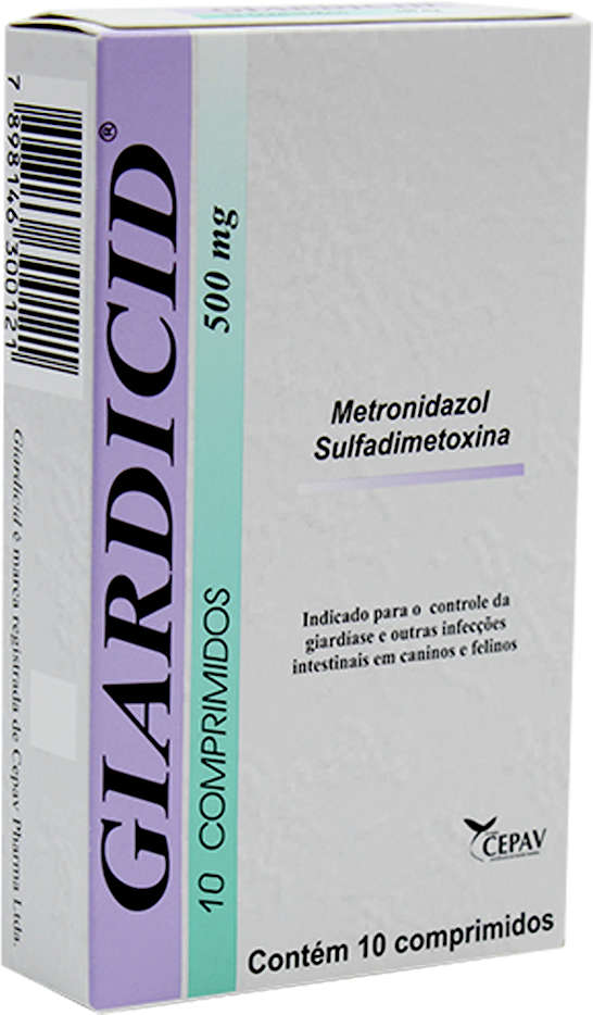 Antibiótico Giardicid 500mg - 10 comprimidos