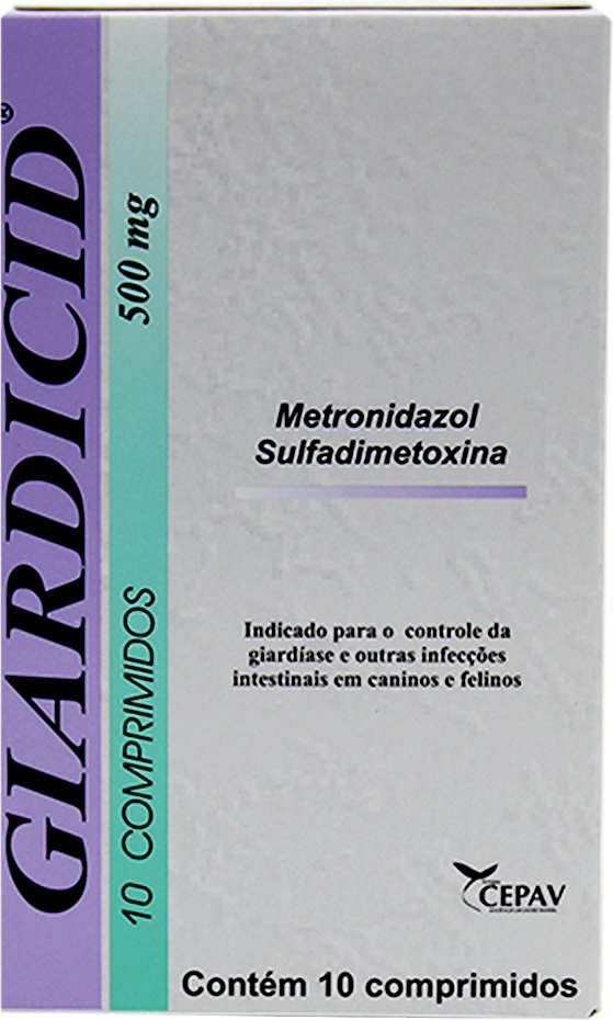 Antibiótico Giardicid 500mg - 10 comprimidos