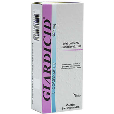 Antibiótico Giardicid 500 mg