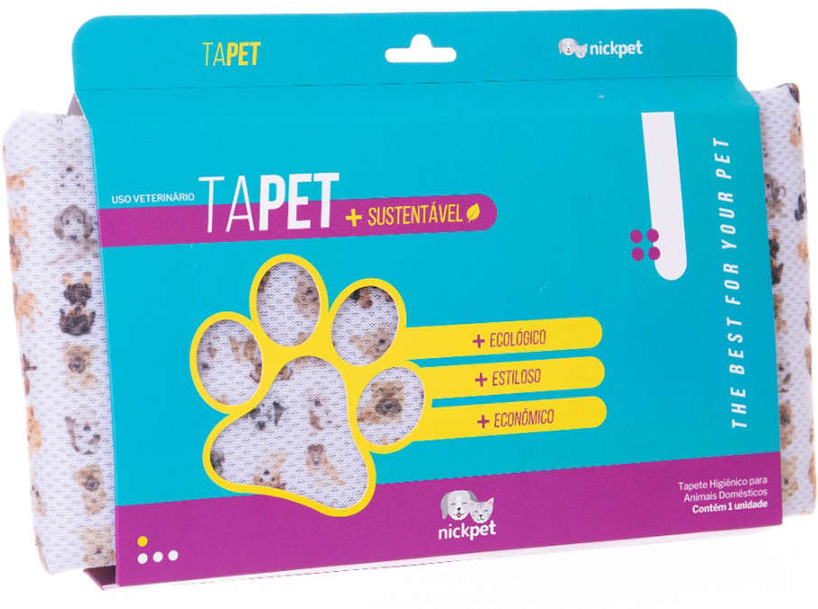 Tapete Higiênico Lavável Nickpet Tapet Mini Pets para Cães - Tam. G