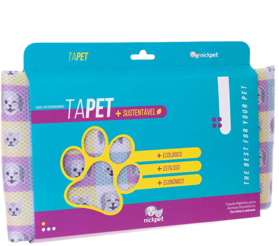 Tapete Higiênico Lavável Nickpet Tapet Nickpet Light para Cães - Tam. P