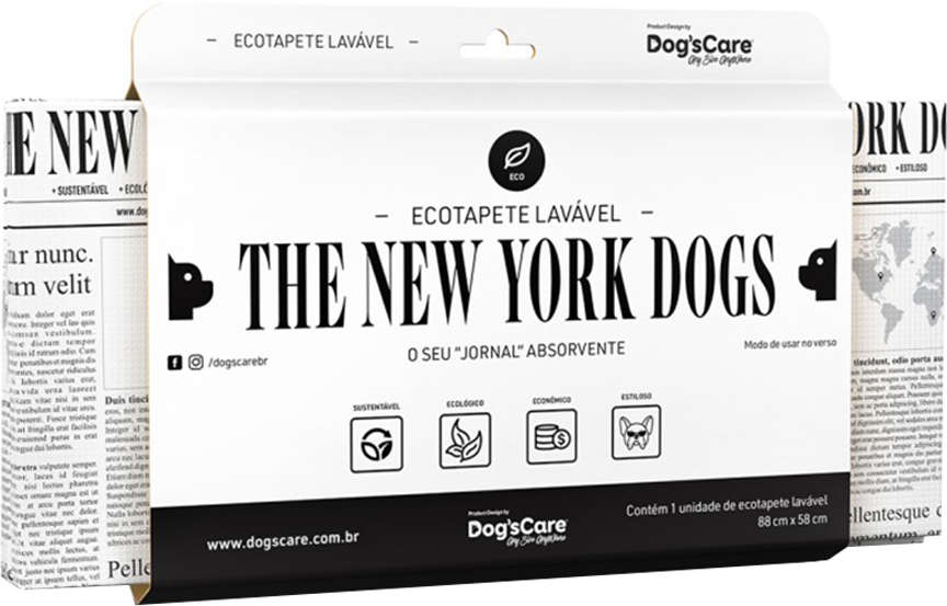 Tapete Higiênico Lavável Dog's Care The New York Dogs - Tam. Único