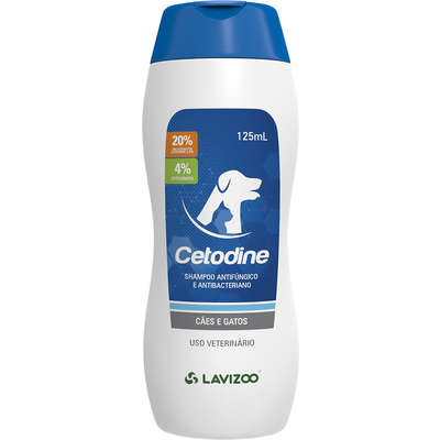 “Shampoo Antifúngico e Antibacteriano Cetodine para Cães e Gatos