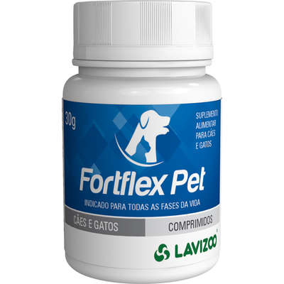 Suplemento Alimentar Lavizoo Fortflex Pet Comprimidos para Cães e Gatos