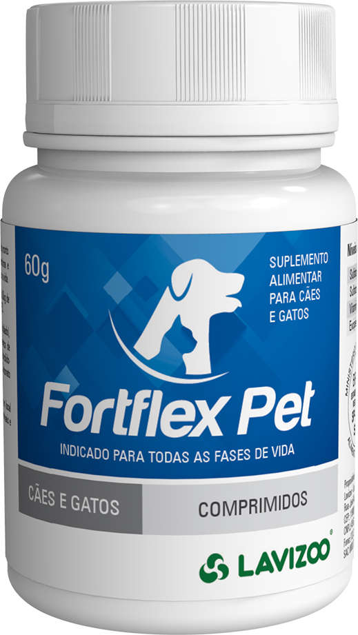Suplemento Alimentar Lavizoo Fortflex Pet Comprimidos para Cães e Gatos - 60 g