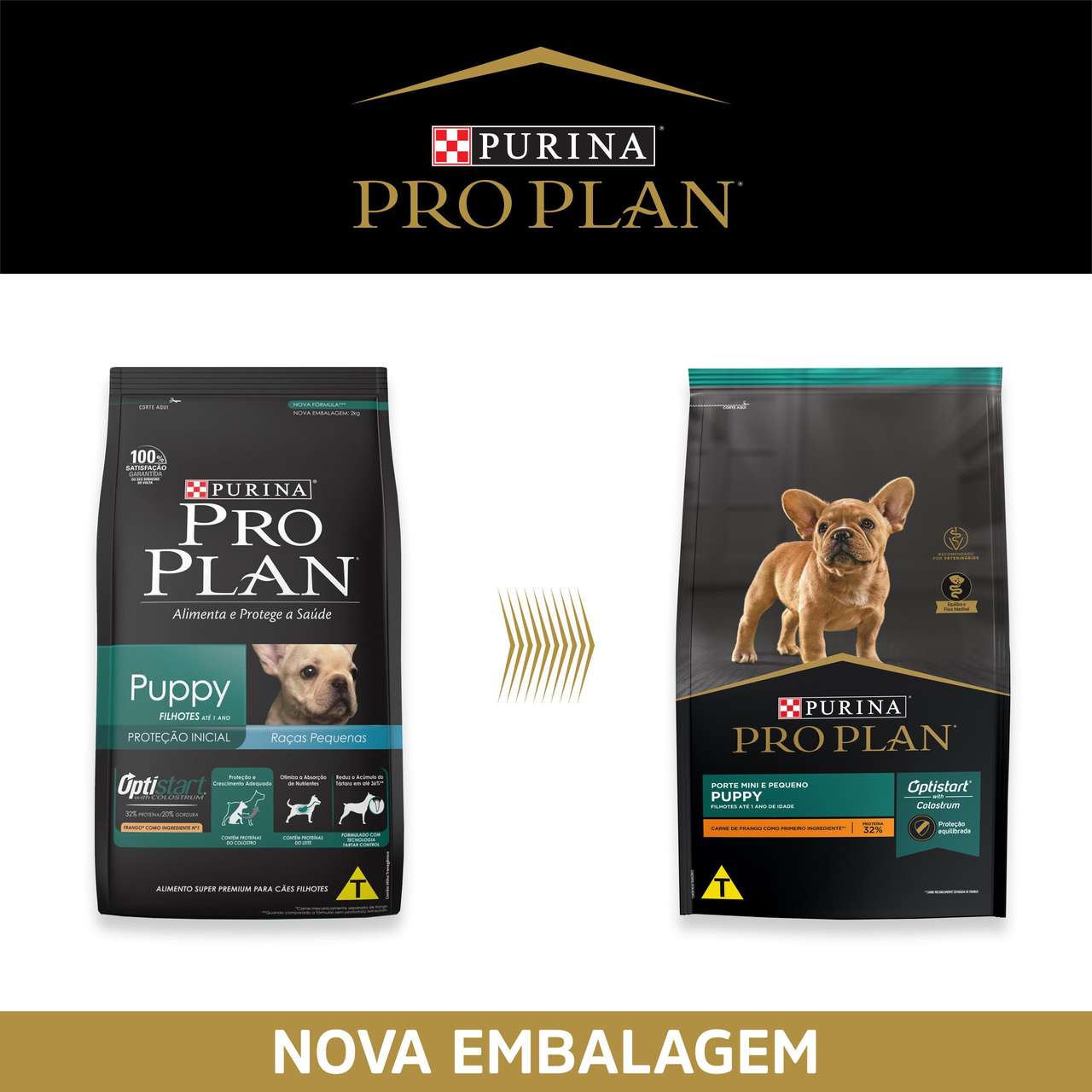 Ração Seca Nestlé Purina Pro Plan Frango Cães Filhotes Raças Pequenas - 1Kg