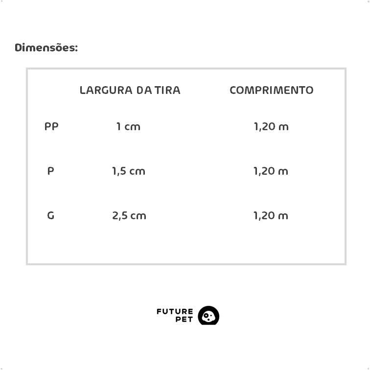 Guia Future Pet Nasa Prata - Tam. PP