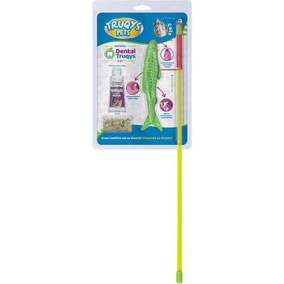 Brinquedo Varinha Dental Verde para Gatos