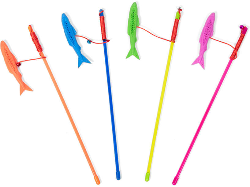 Brinquedo Varinha Dental Verde para Gatos - Tam. Único