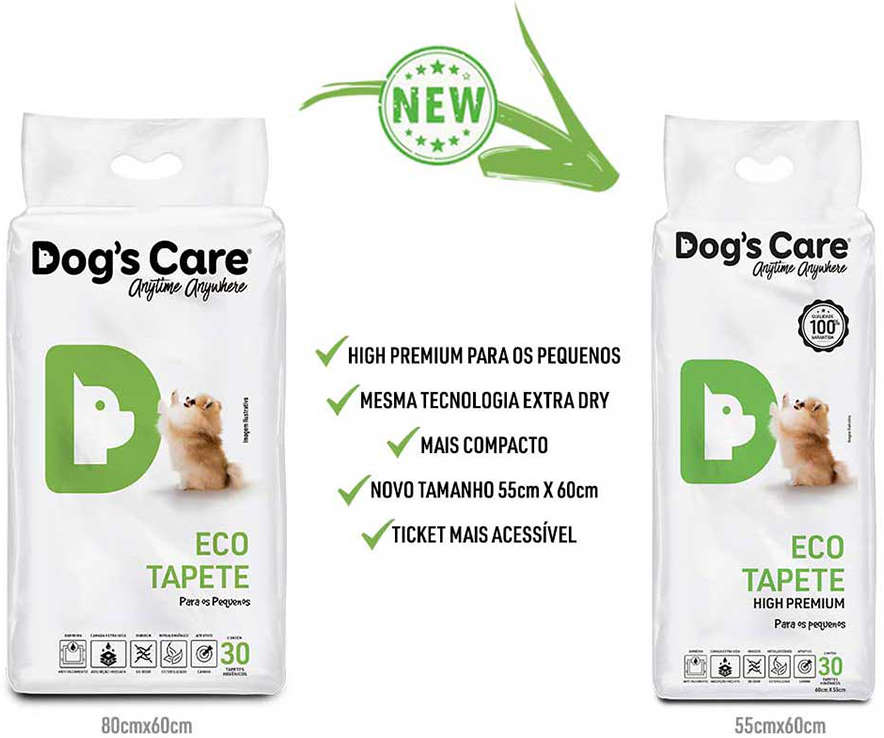 Eco Tapete Dog's Care High Premium Para os Pequenos - 30 Unidades