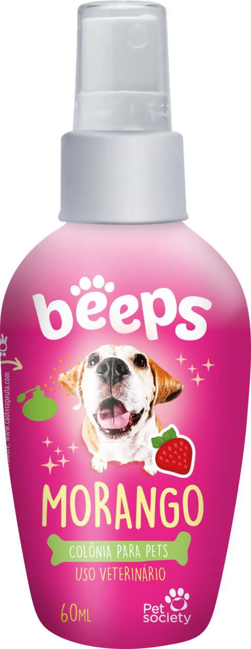 Colônia Pet Society Beeps Morango - 60 mL