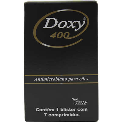 Antimicrobiano Doxy 400 para Cães - 7 comprimidos