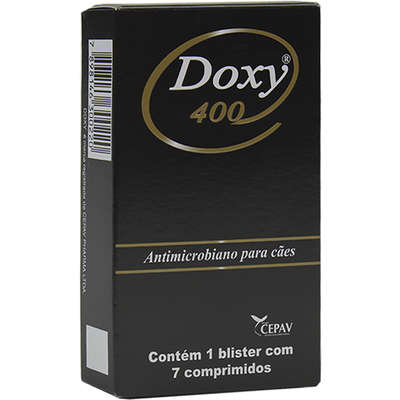 Antimicrobiano Doxy 400 para Cães - 7 comprimidos
