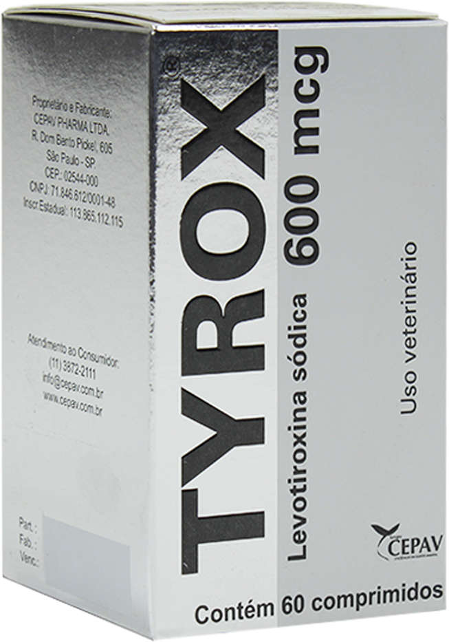 Repositor Hormonal Cepav Tyrox 600 mcg - 60 Comprimidos