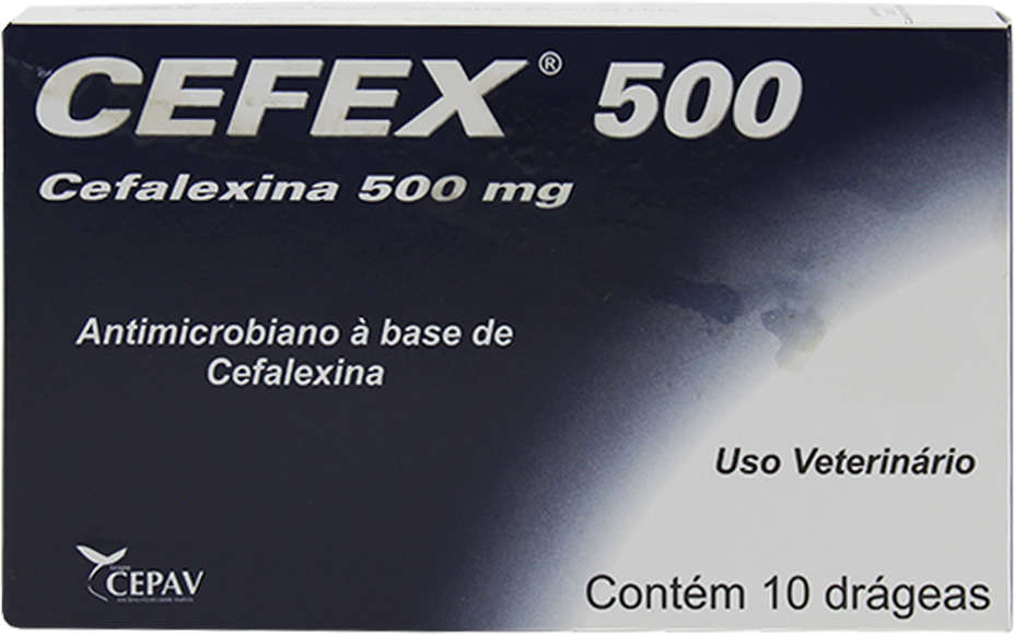 Antimicrobiano Cepav Cefex 500 mg - 10 drágeas