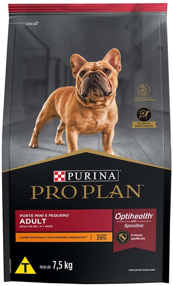 Ração Seca Nestlé Purina Pro Plan Frango para Cães Adultos Raças Pequenas - 7,5Kg