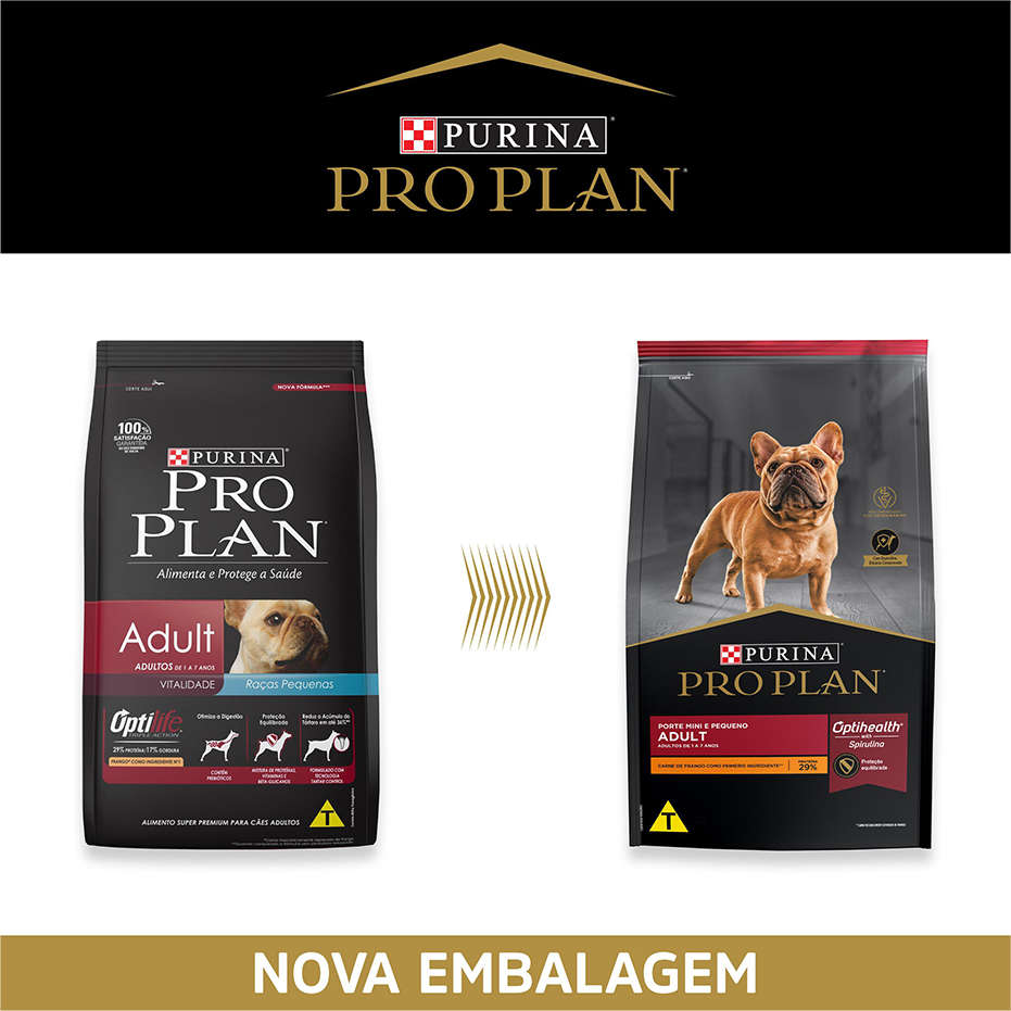 Ração Seca Nestlé Purina Pro Plan Frango para Cães Adultos Raças Pequenas - 1Kg