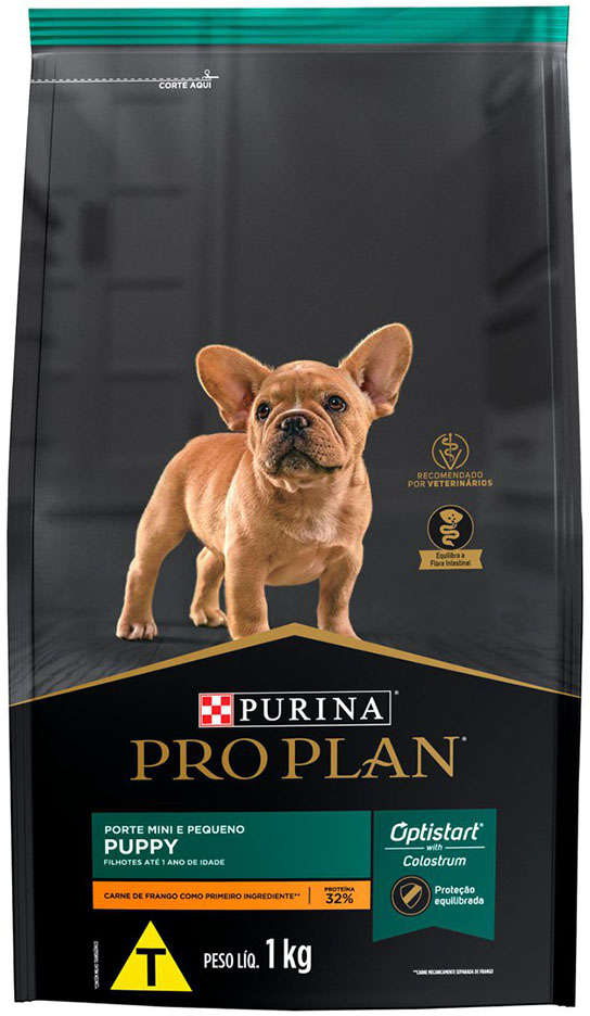 Ração Seca Nestlé Purina Pro Plan Frango Cães Filhotes Raças Pequenas - 1Kg
