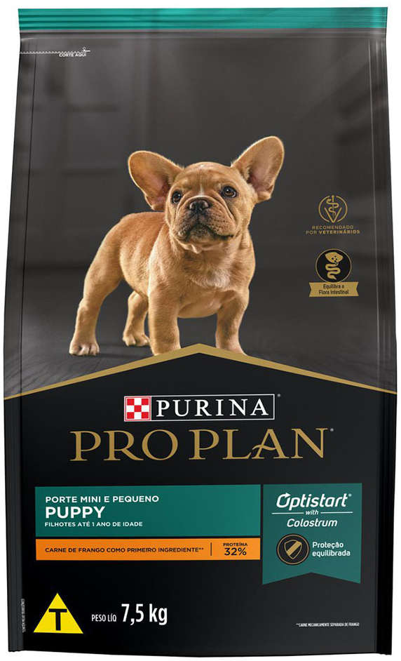 Ração Seca Nestlé Purina Pro Plan Frango Cães Filhotes Raças Pequenas - 7,5Kg