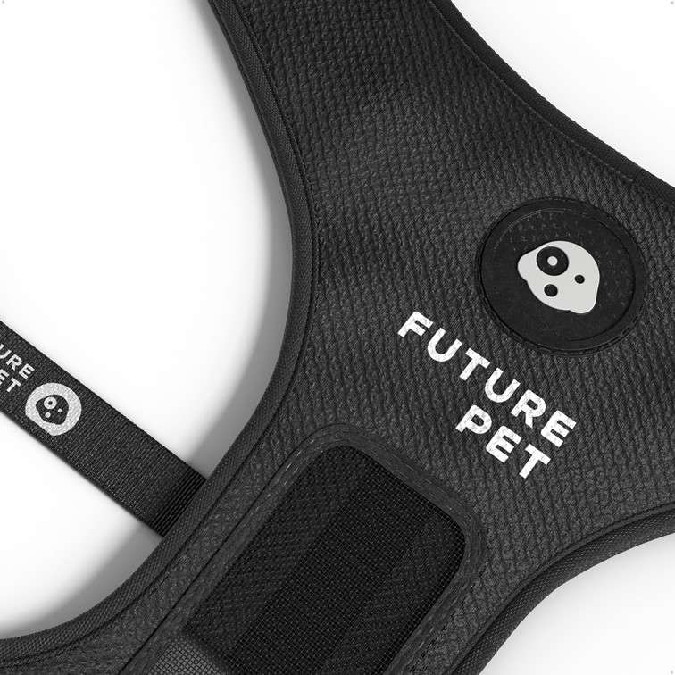 Peitoral Mesh Future Pet Logo Brand Preta - Tam. M