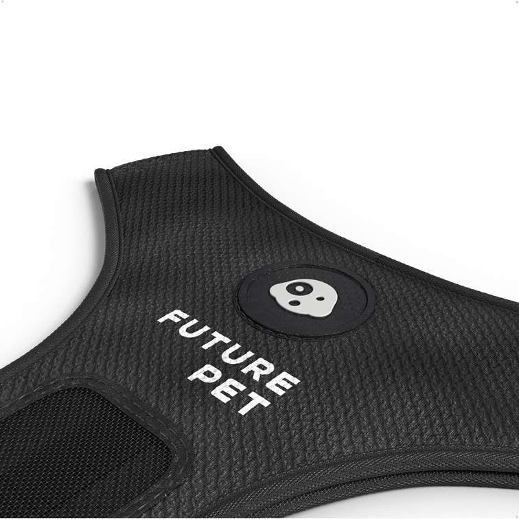 Peitoral Mesh Future Pet Logo Brand Preta - Tam. M