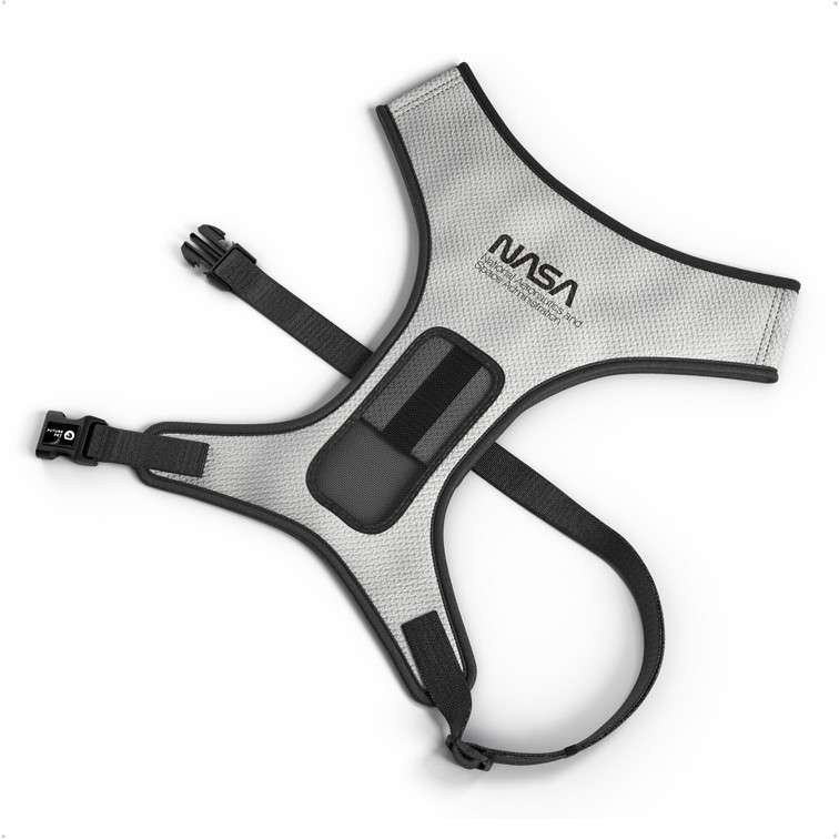 Peitoral Mesh Future Pet Nasa Prata - Tam. PP