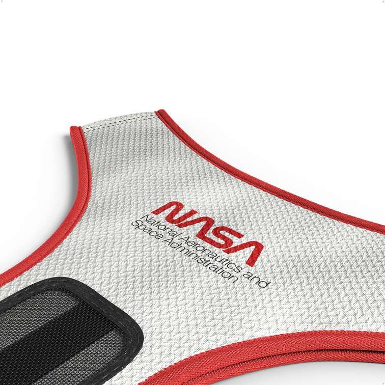 Peitoral Mesh Future Pet Nasa Branca - Tam. PP