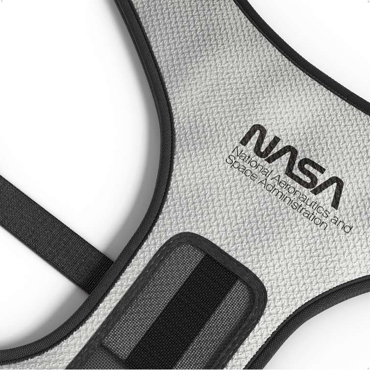 Peitoral Mesh Future Pet Nasa Prata - Tam. PP
