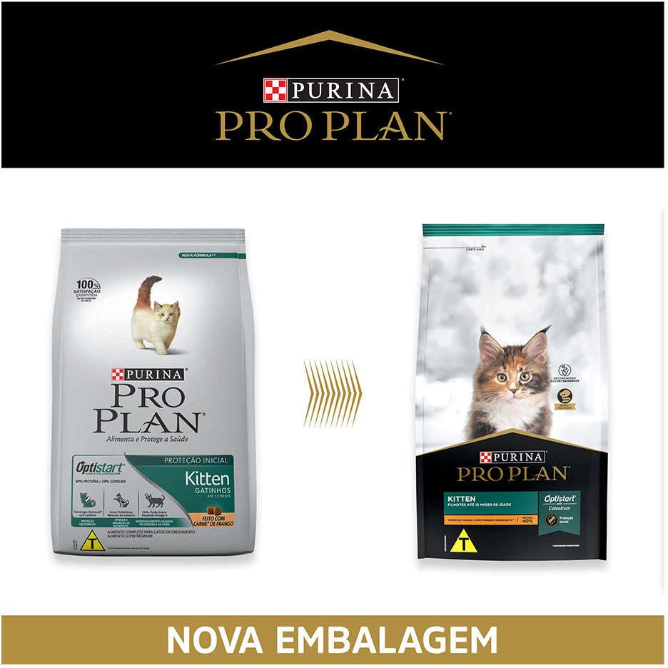 Ração Seca Nestlé Purina Pro Plan Frango para Gatos Filhotes - 3Kg