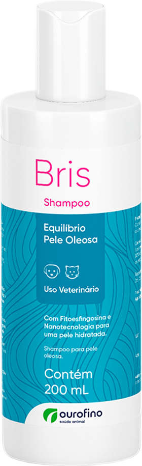 Shampoo Ouro Fino Bris Equilíbrio Pele Oleosa para Cães e Gatos - 200 mL