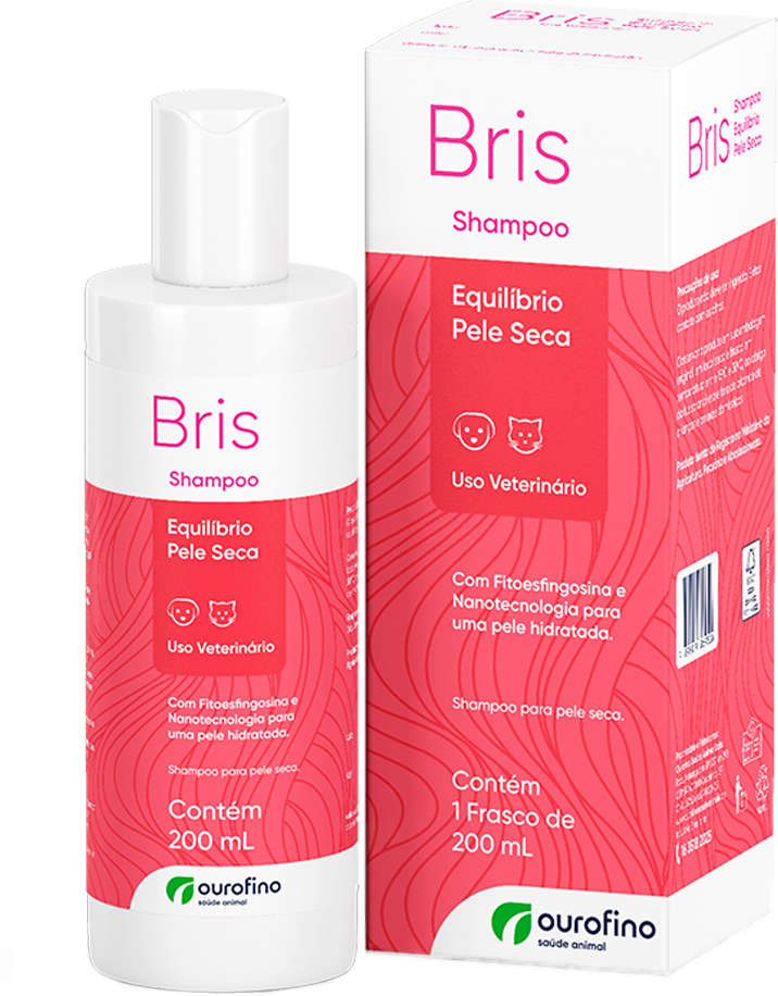 Shampoo Ouro Fino Bris Equilíbrio Pele Seca para Cães e Gatos - 200 mL