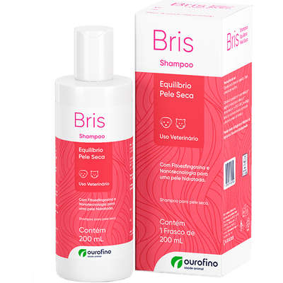 Shampoo Ouro Fino Bris Equilíbrio Pele Seca para Cães e Gatos