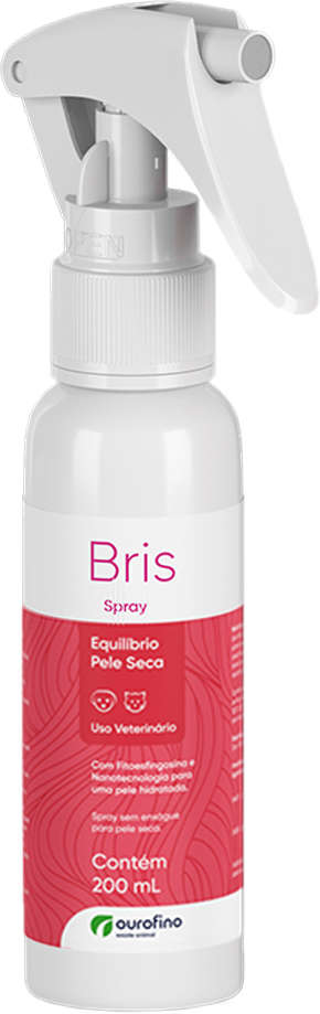 Hidratante Ouro Fino Bris Spray Equilíbrio Pele Seca para Cães e Gatos - 200 mL