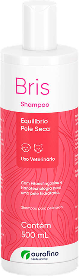 Shampoo Ouro Fino Bris Equilíbrio Pele Seca para Cães e Gatos - 500 mL