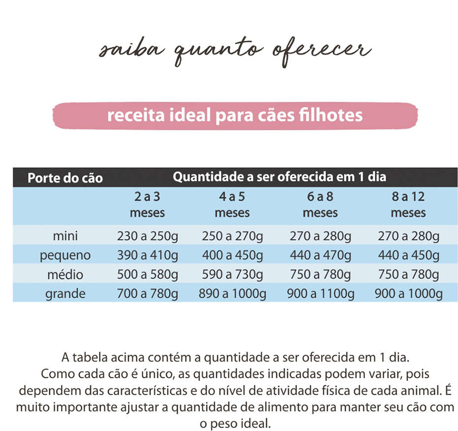 Comidinha Orgânica All Love Frango, Banana, Leite, Cenoura, Quinoa & Aveia para Cães Filhotes - 1Kg