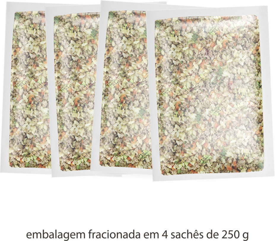 Comidinha Orgânica All Love Frango, Banana, Leite, Cenoura, Quinoa & Aveia para Cães Filhotes - 1Kg