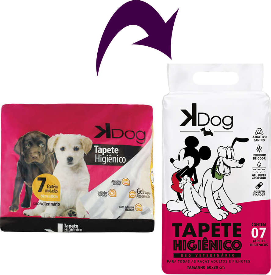 Tapete Higiênico K Dog - 7 unidades