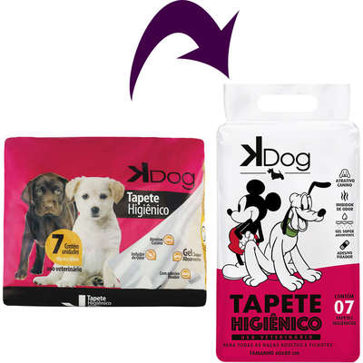Tapete Higiênico K Dog - 7 unidades	
