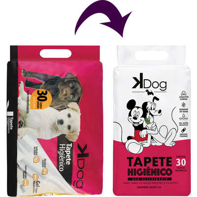 Tapete Higiênico K Dog - 30 unidades