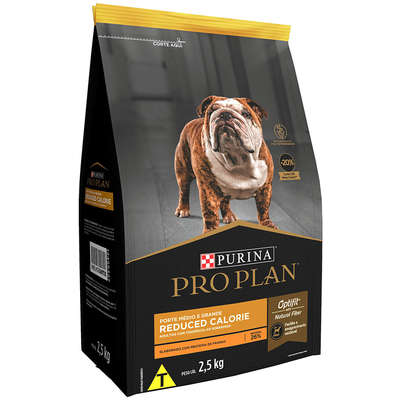 Ração Seca Nestlé Purina Pro Plan Calorias Reduzidas Frango Cães Adultos Raças Médias e Grandes
