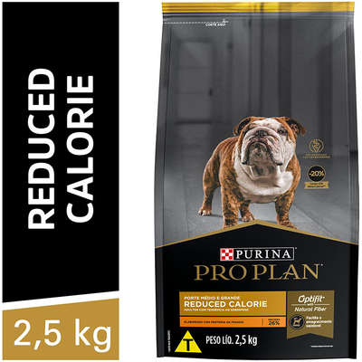 Ração Seca Nestlé Purina Pro Plan Calorias Reduzidas Frango Cães Adultos Raças Médias e Grandes