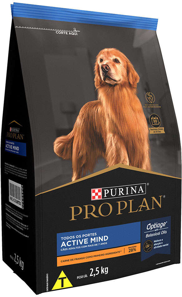 Ração Seca Nestlé Purina Pro Plan para Cães Adultos com Mais de 7 Anos Todos os Tamanhos - 2,5Kg