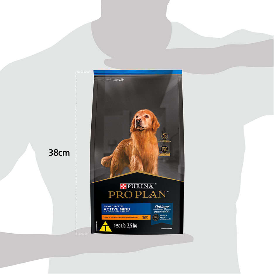 Ração Seca Nestlé Purina Pro Plan para Cães Adultos com Mais de 7 Anos Todos os Tamanhos - 2,5Kg
