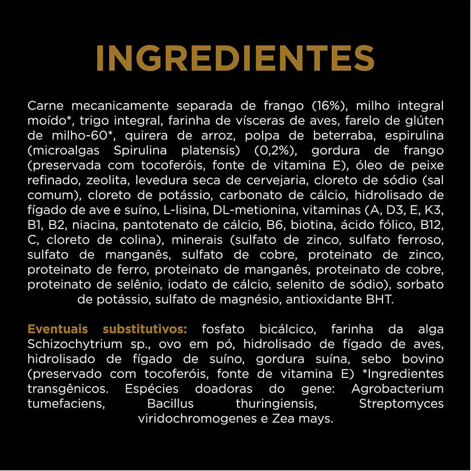 Ração Seca Nestlé Purina Pro Plan Frango Cães Adultos Raças Grandes - 15Kg