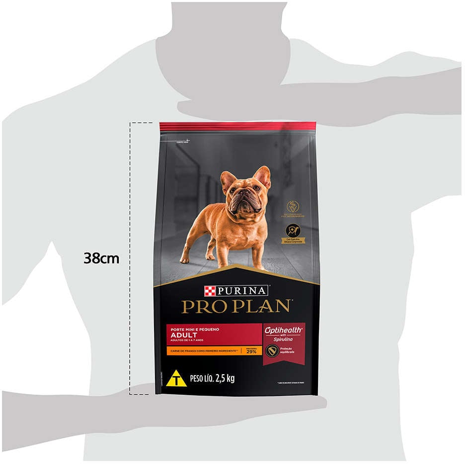 Ração Seca Nestlé Purina Pro Plan Frango para Cães Adultos Raças Pequenas - 2,5Kg
