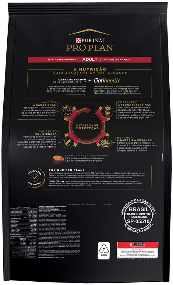 Ração Seca Nestlé Purina Pro Plan Frango para Cães Adultos Raças Pequenas - 7,5Kg